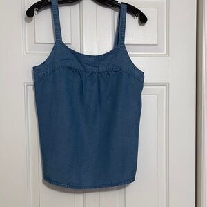 GAP Denim-Style Blue Camisole Tank